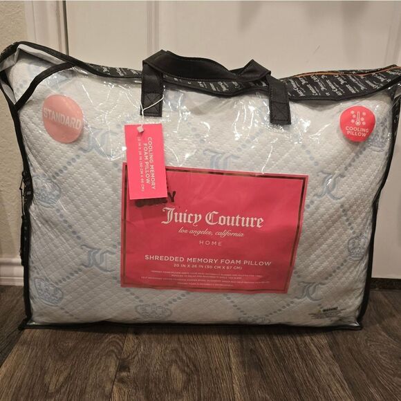 Juicy Couture Home JC Crown Logo Shredded Cooling Memory Foam Pillow - Picture 4 of 8
